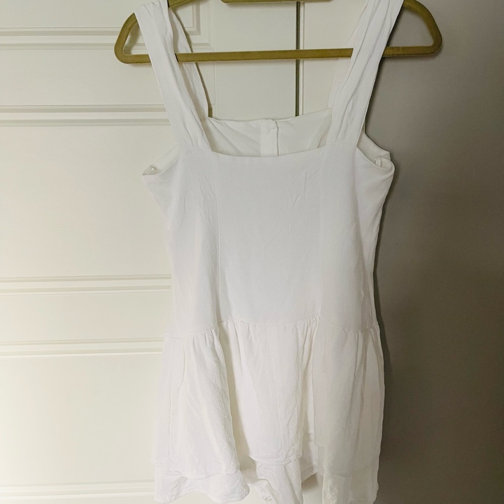 Women Sleeveless linen Blend Romper - Picture 10 of 13